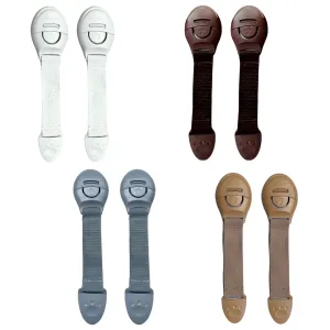 KidDough Safety Locks for Kids - Pack of 2White 2Brown 2Beige 2 Grey Locks