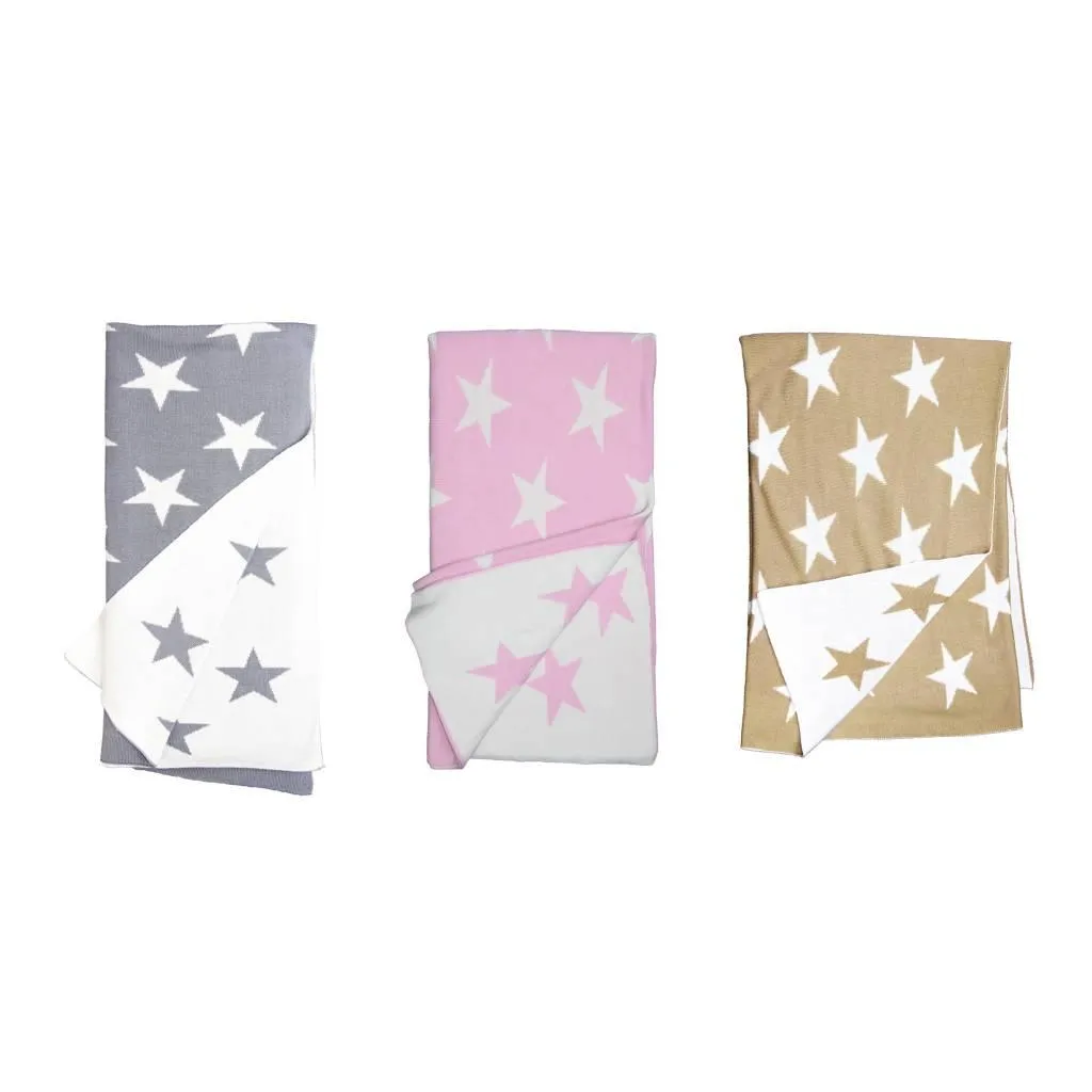 Knit Bamboo Star Blankets