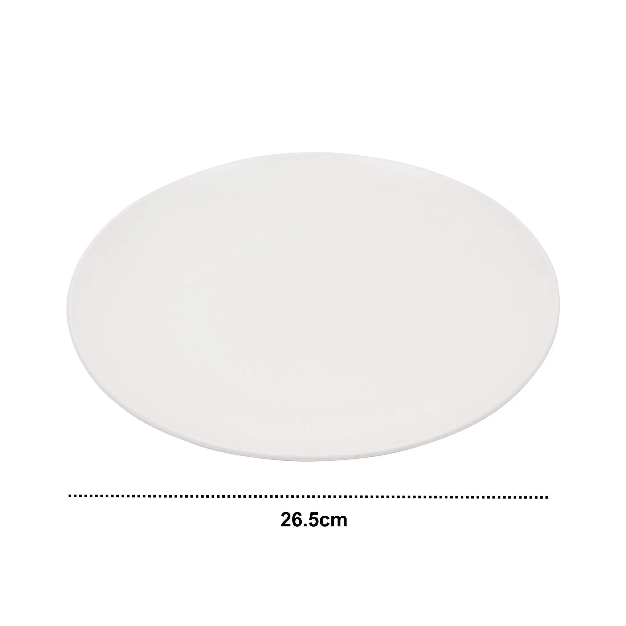 Kurtzy Round Ceramic Dish Plate Microwave Safe for Serving Eating Dessert Dinner Tableware Set of 6