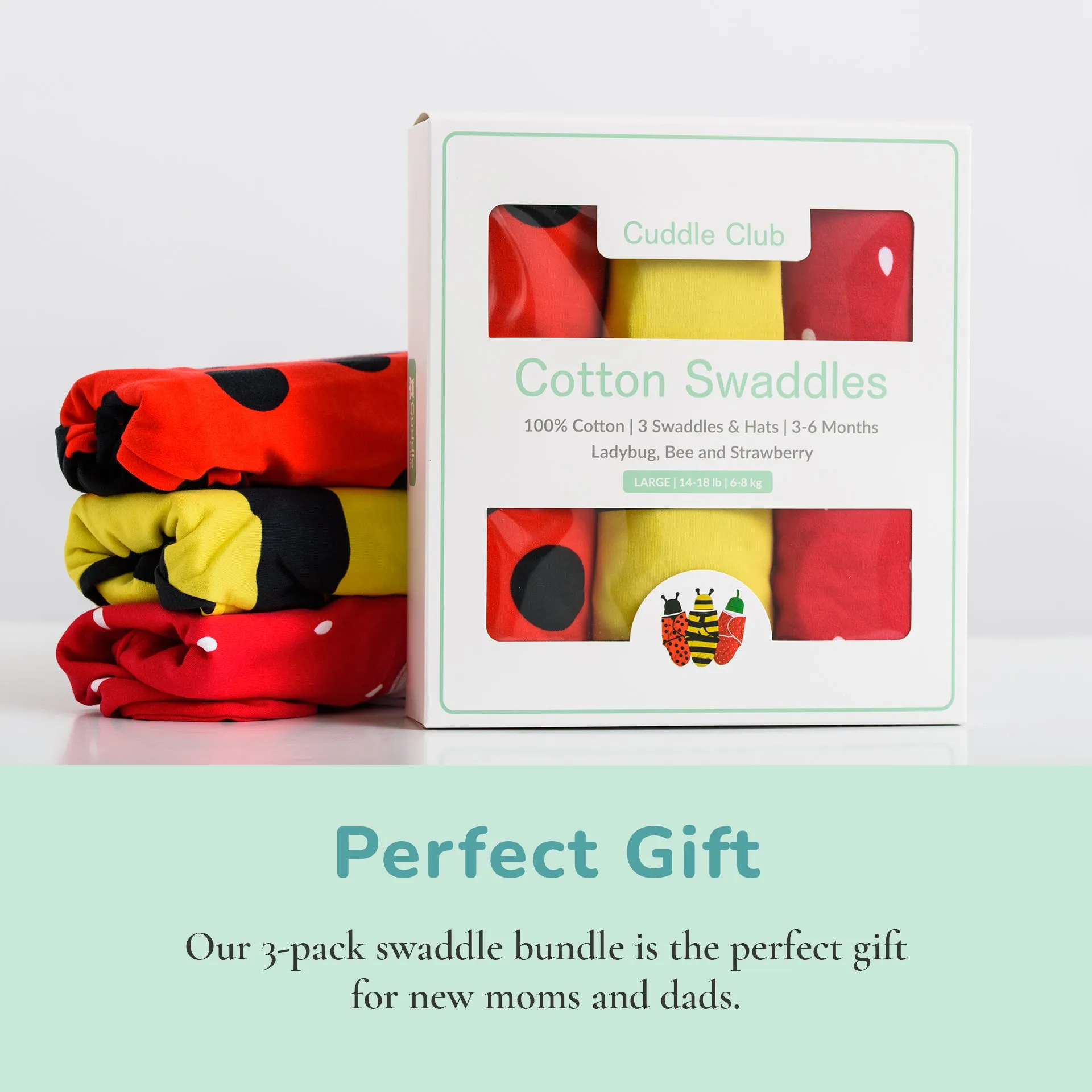Ladybug, Bee, & Strawberry (3 Pack)