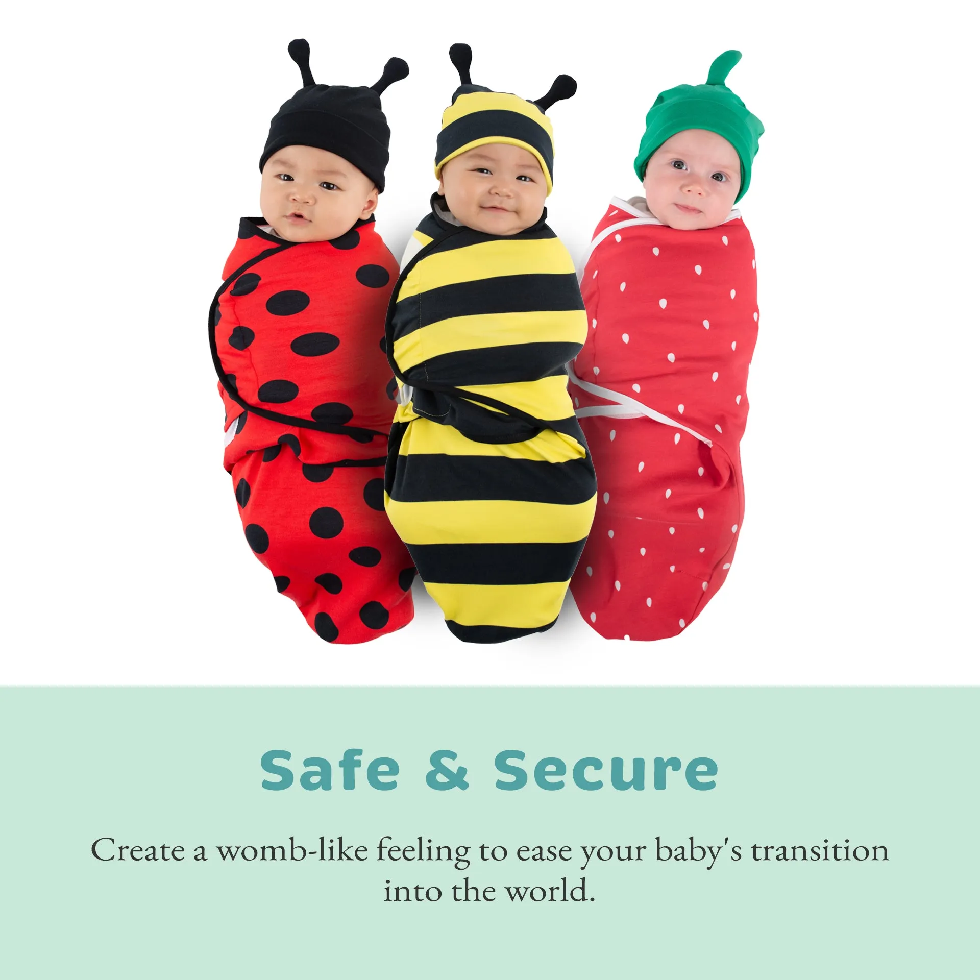 Ladybug, Bee, & Strawberry (3 Pack)