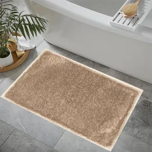 Lecro Anti Skid Bath Mat -  Beige