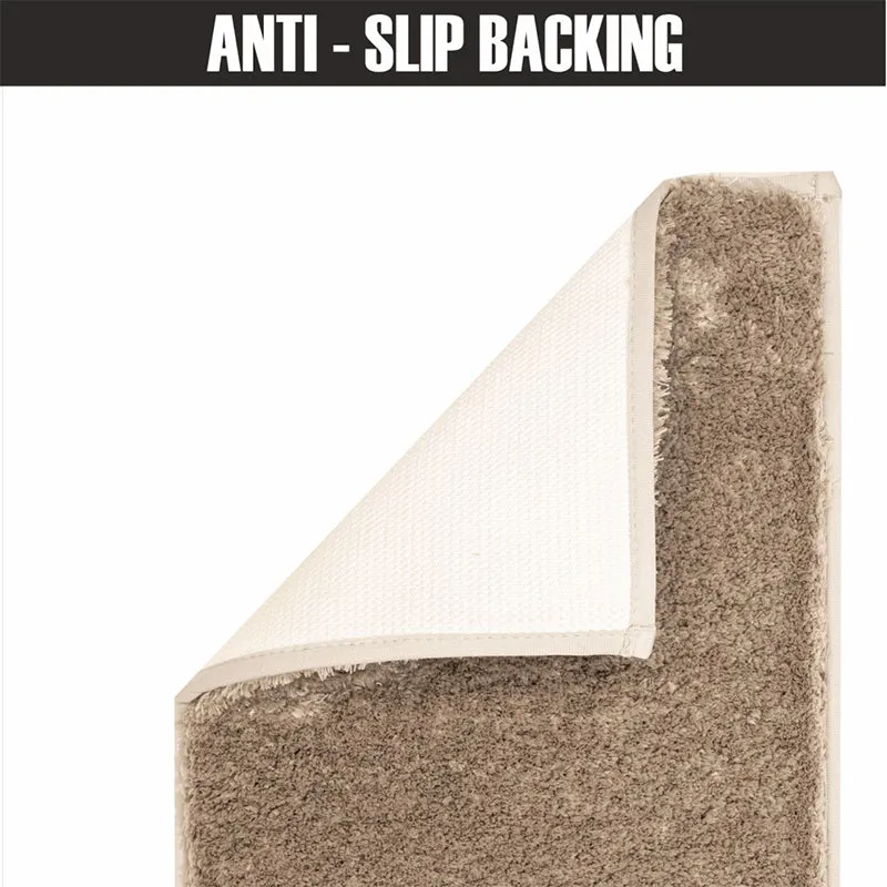 Lecro Anti Skid Bath Mat -  Beige
