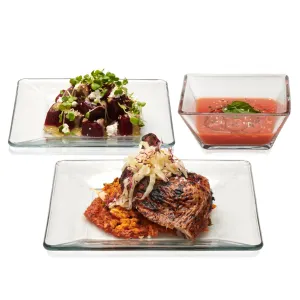 Libbey Tempo 12 Piece Glass Dinnerware Set, Service for 4
