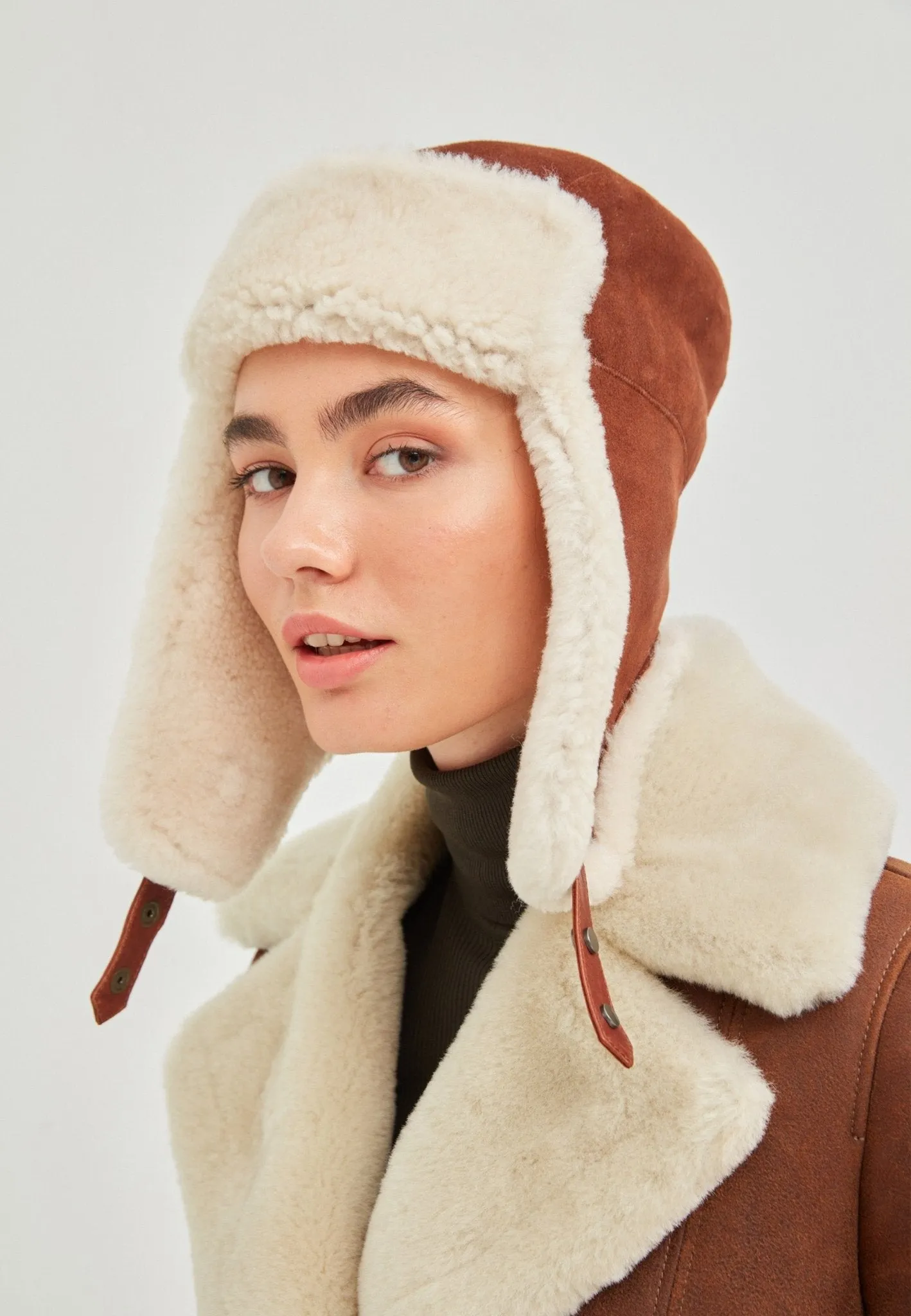 Logan Unisex Shearling Aviator Winter Hat