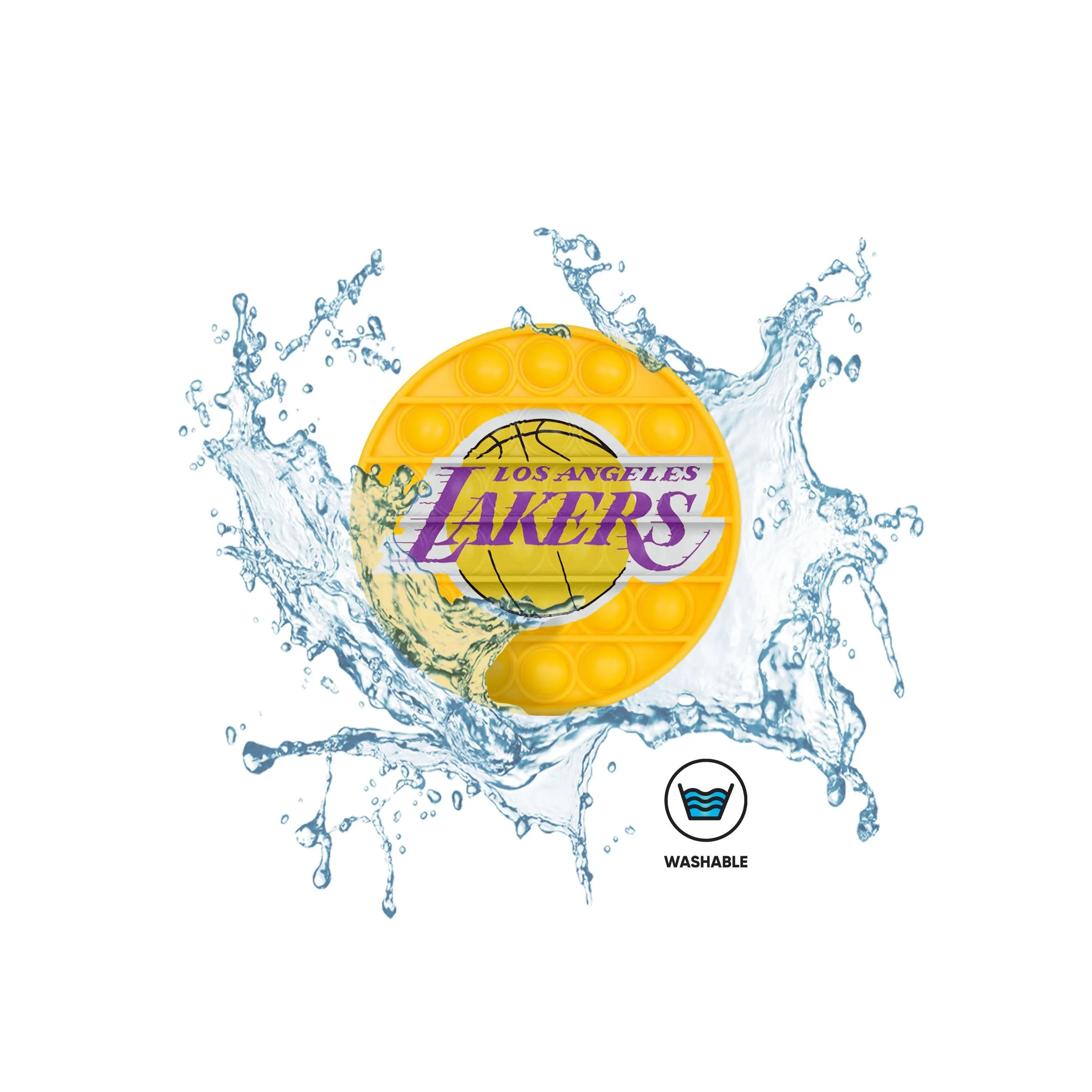 Los Angeles Lakers NBA 2 Pack Ball & Square Push-Itz Fidget