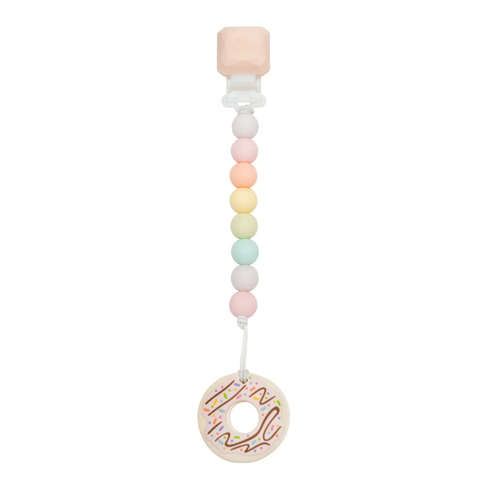 Loulou Lollipop pink donut teether set