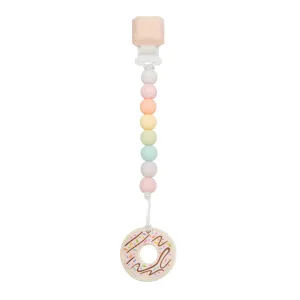 Loulou Lollipop pink donut teether set