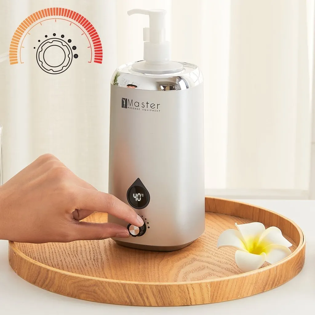 Master Single Bottle Massage Oil Warmer Lotion Warmer Dispenser Heated for Body Cream Heating Device for Massage Therapy & Personal Use- Quick Oil & Lotion Warmer Heats up