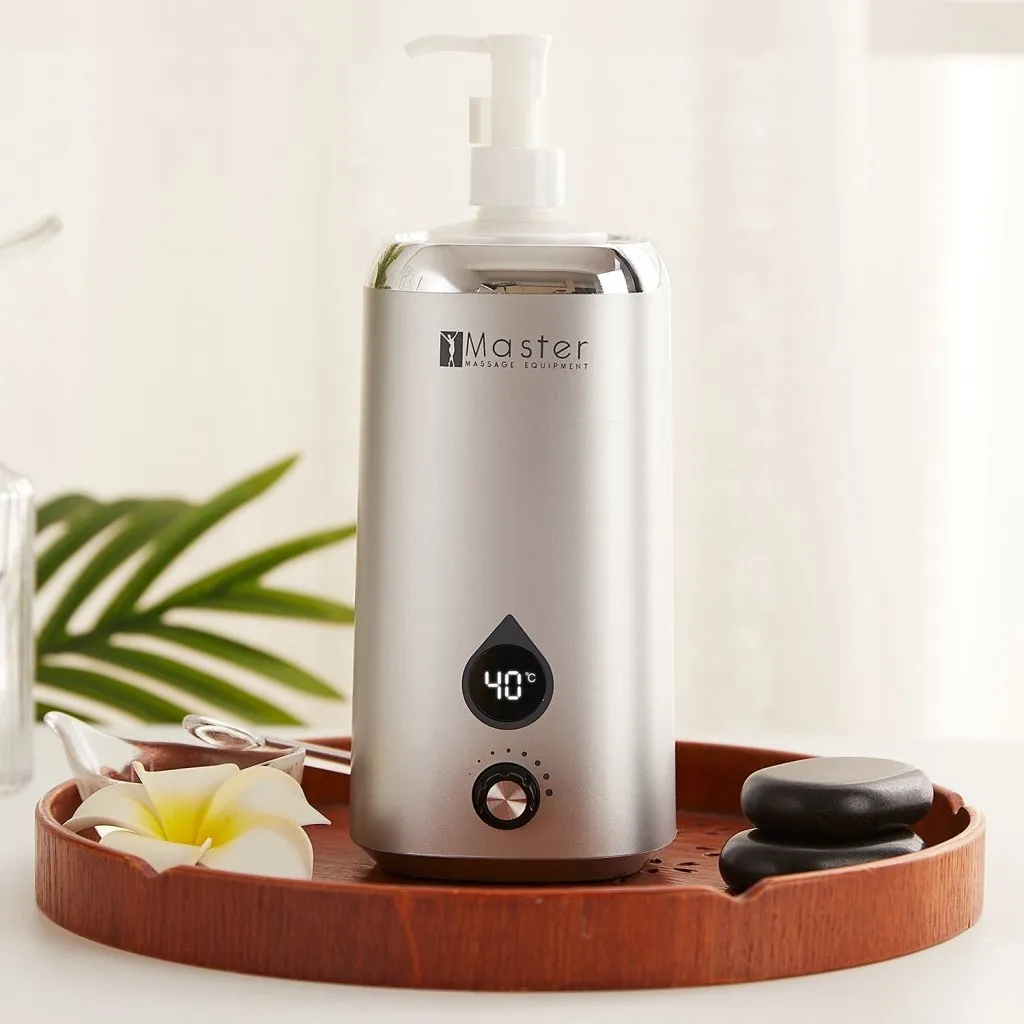 Master Single Bottle Massage Oil Warmer Lotion Warmer Dispenser Heated for Body Cream Heating Device for Massage Therapy & Personal Use- Quick Oil & Lotion Warmer Heats up