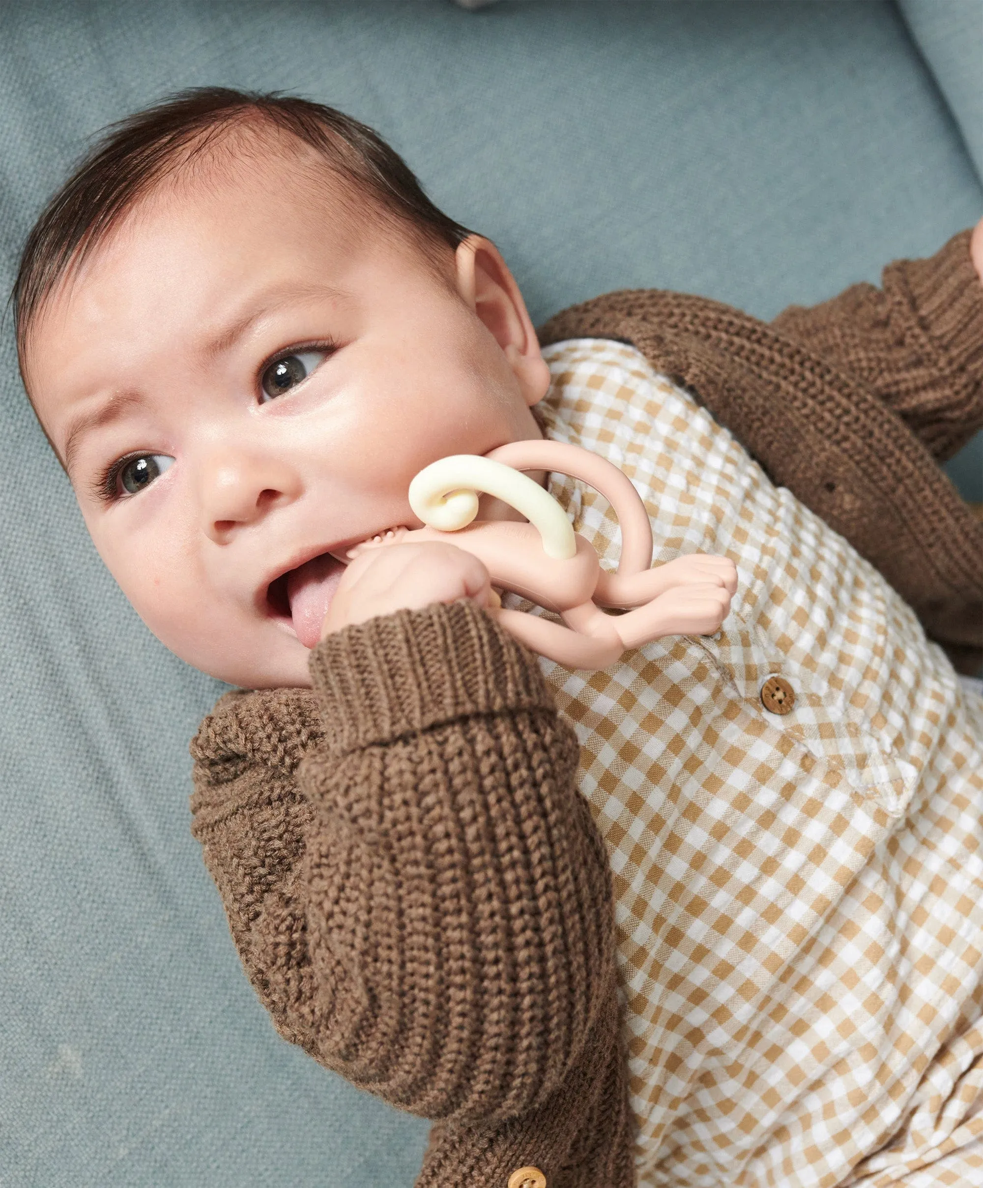 Matchstick Monkey Original Teething Toy in Dusty Pink