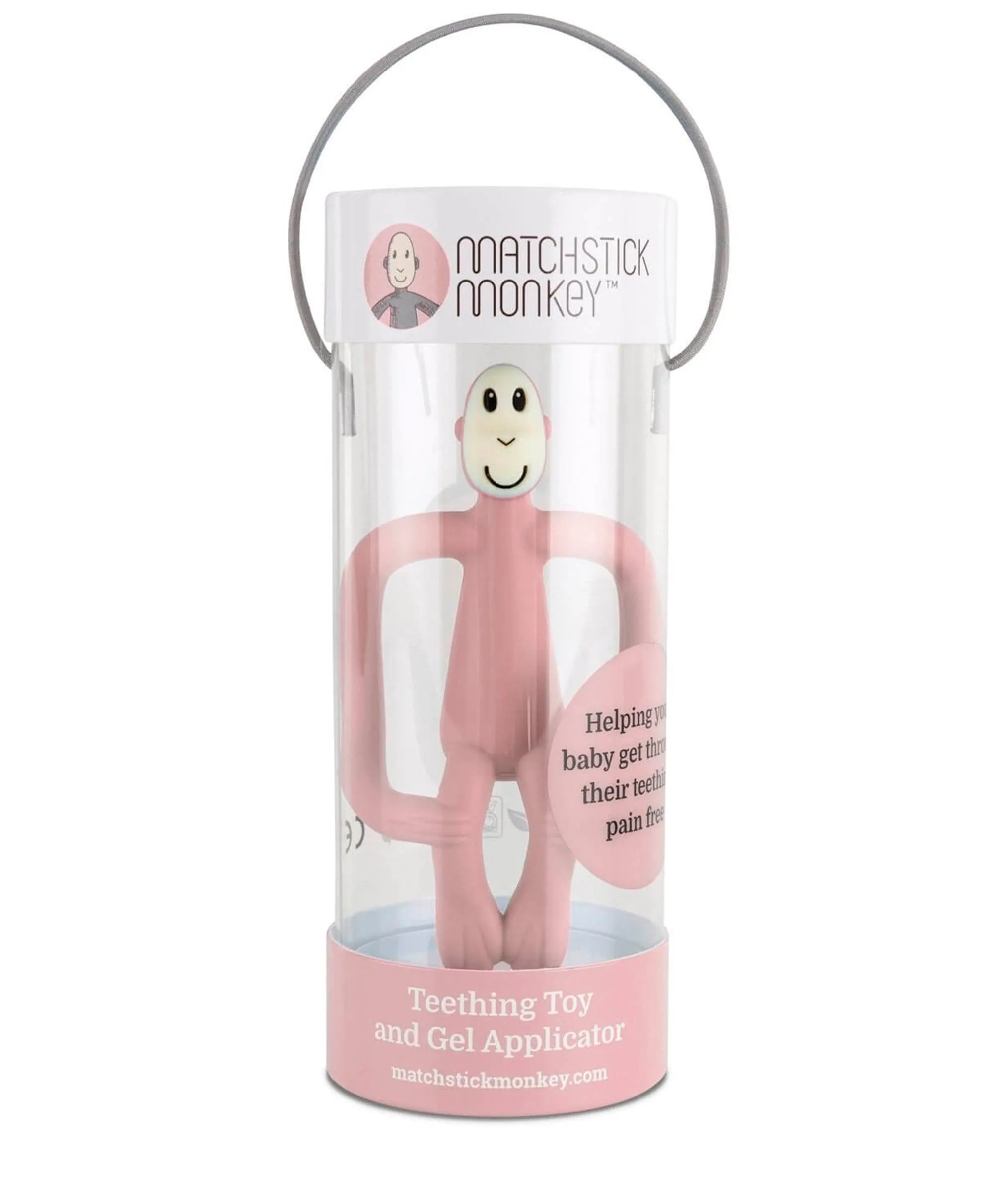 Matchstick Monkey Original Teething Toy in Dusty Pink