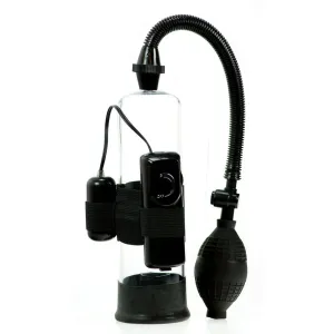 Me You Us Ultimate Power Vibrating Suction Penis Pump Black Clear
