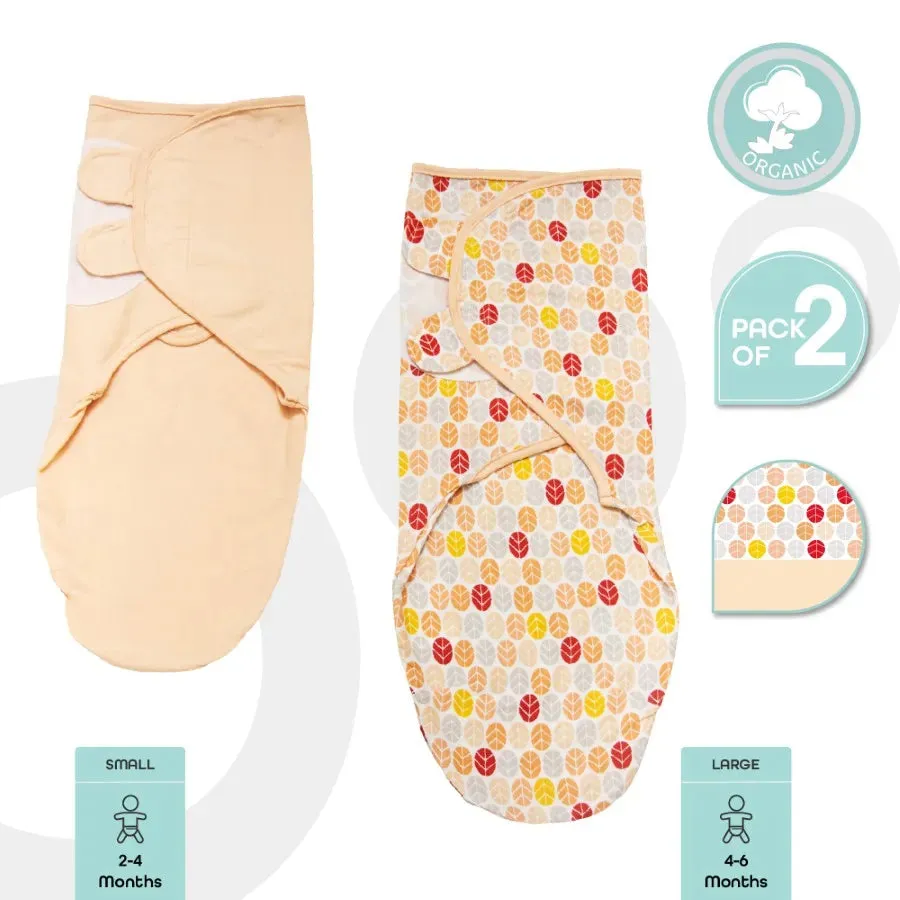 Moon Organic Swaddler Pack of 2 (Pink)