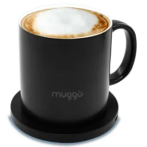 Muggo Volt 355ml 2-in-1 Smart Coaster Cup - Black | 745