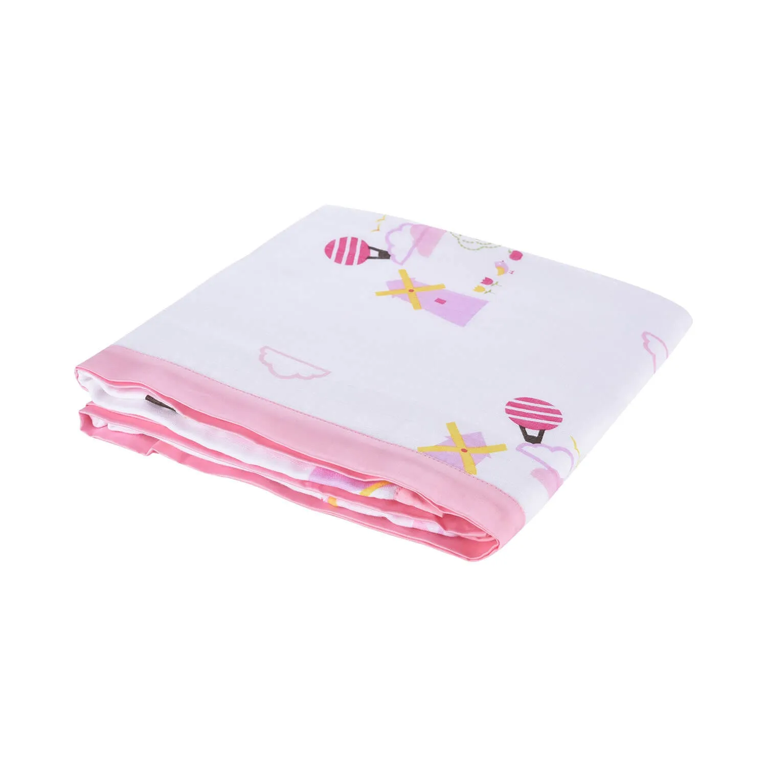 Muslin Blanket - 6 Layered - Dutch Country Pink