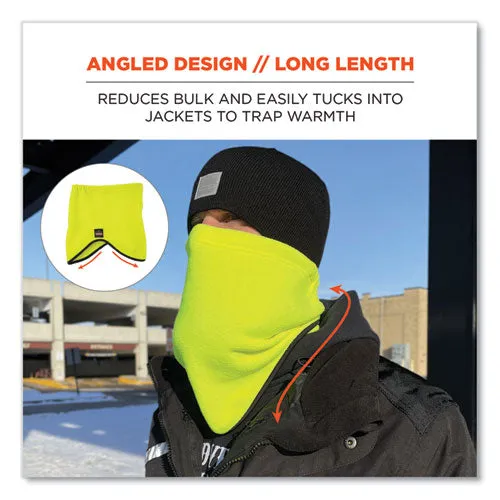 N-ferno 6960 Fleece Neck Gaiter, Fleece, One Size Fits Most, Hi-vis Lime, Ships In 1-3 Business Days