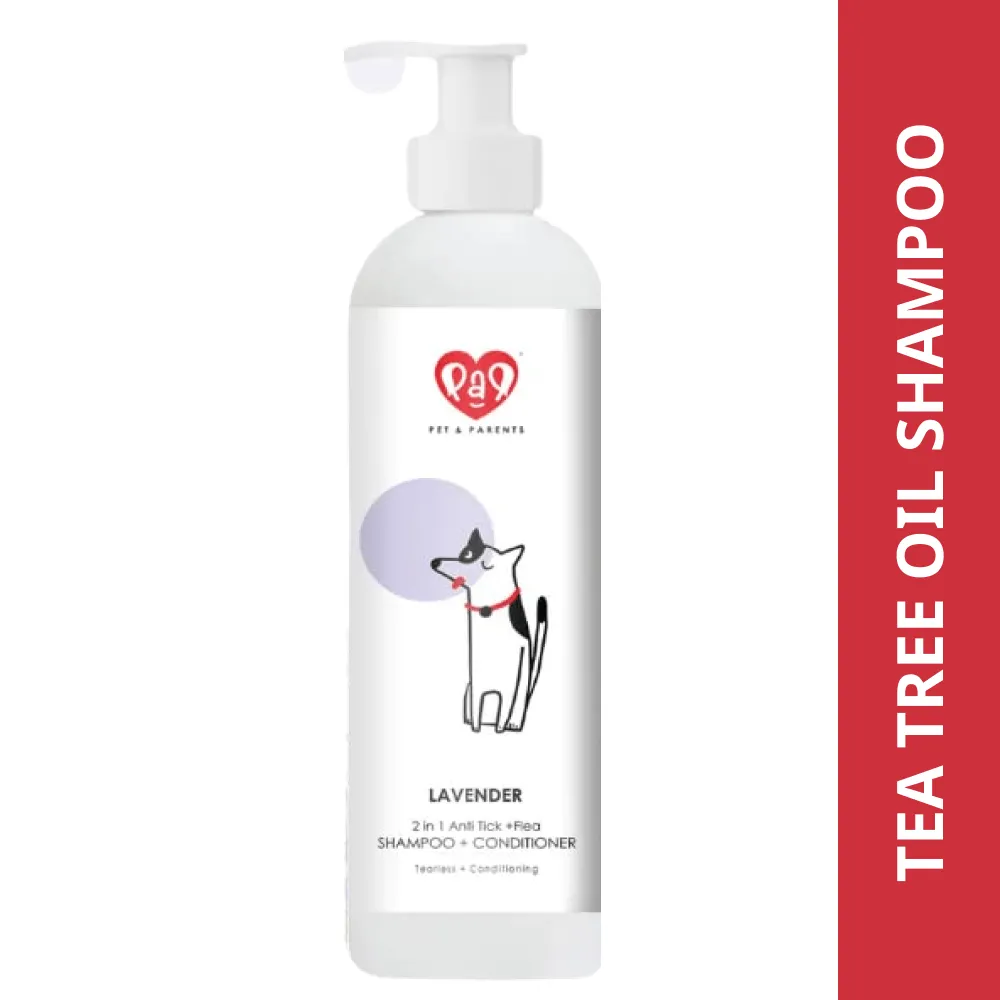 Pet And Parents 2 in 1 Anti Tick Tearless Lavender Shampoo & Conditioner for Dogs and Cats