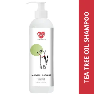 Pet And Parents Deshedding Tearless Alovera   Coconut Shampoo for Dogs and Cats