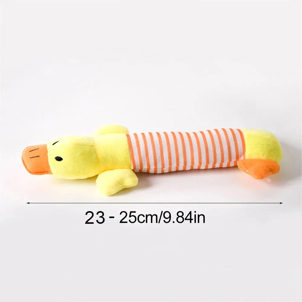 Plush Cute Elephant, Duck, Pig Pet Toys | Squeak Sound Dog and Cat Toys | Funny Fleece Durable Chew Molar Toy | Fit for All Pets