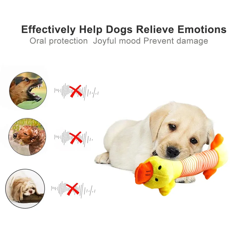 Plush Cute Elephant, Duck, Pig Pet Toys | Squeak Sound Dog and Cat Toys | Funny Fleece Durable Chew Molar Toy | Fit for All Pets