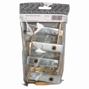 Polished Brass Tublular Latch 76mm 4 Pack