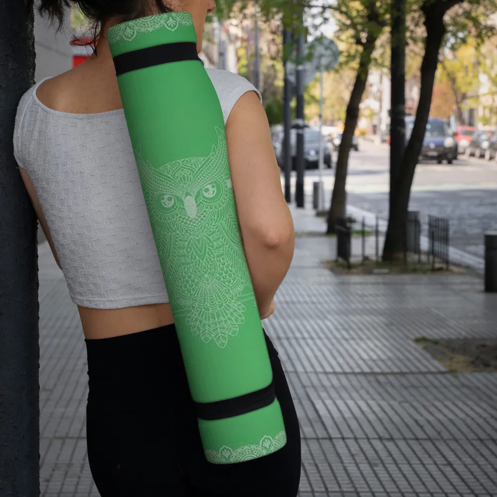 Premium 6mm Print Reversible Yoga Mat- Mystic Owl
