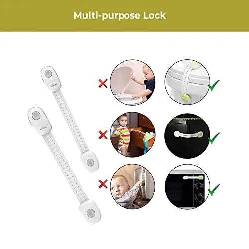 Safe-O-Kid- Cabinet/Drawer Lock- Grey