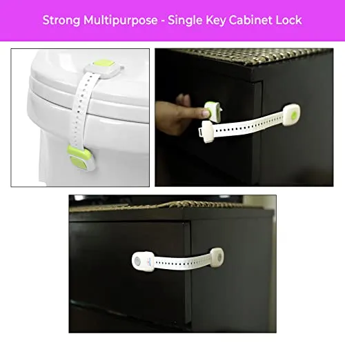 Safe-O-Kid- Cabinet/Drawer Lock- Grey