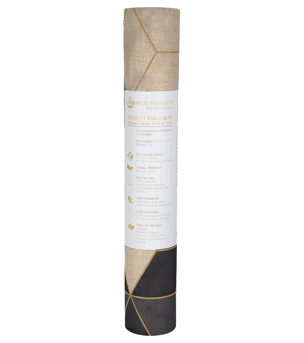 Shakti Warrior Aura Hemp Yoga Mat 72" 3mm