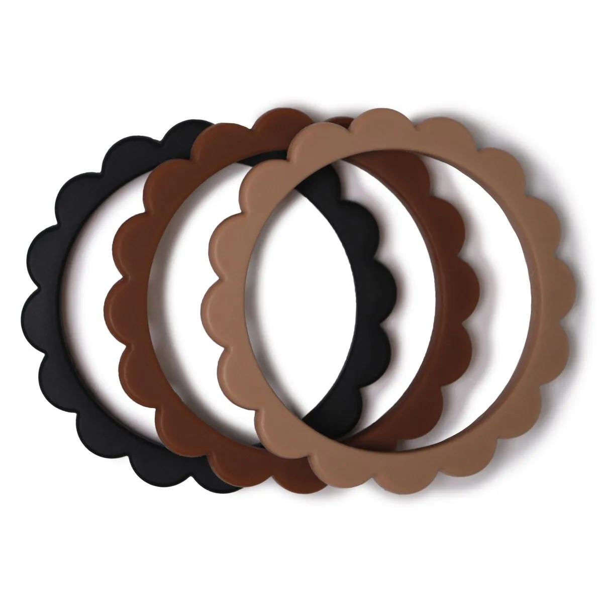 Silicone Flower Teething Bracelet [Set of 3]