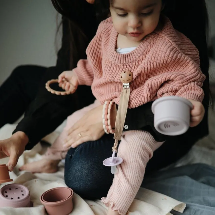 Silicone Flower Teething Bracelet [Set of 3]