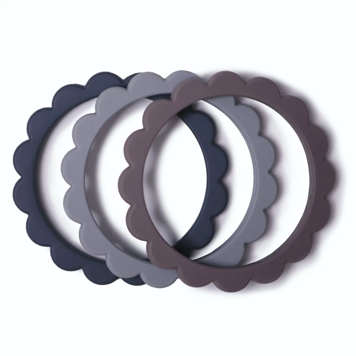 Silicone Flower Teething Bracelet [Set of 3]