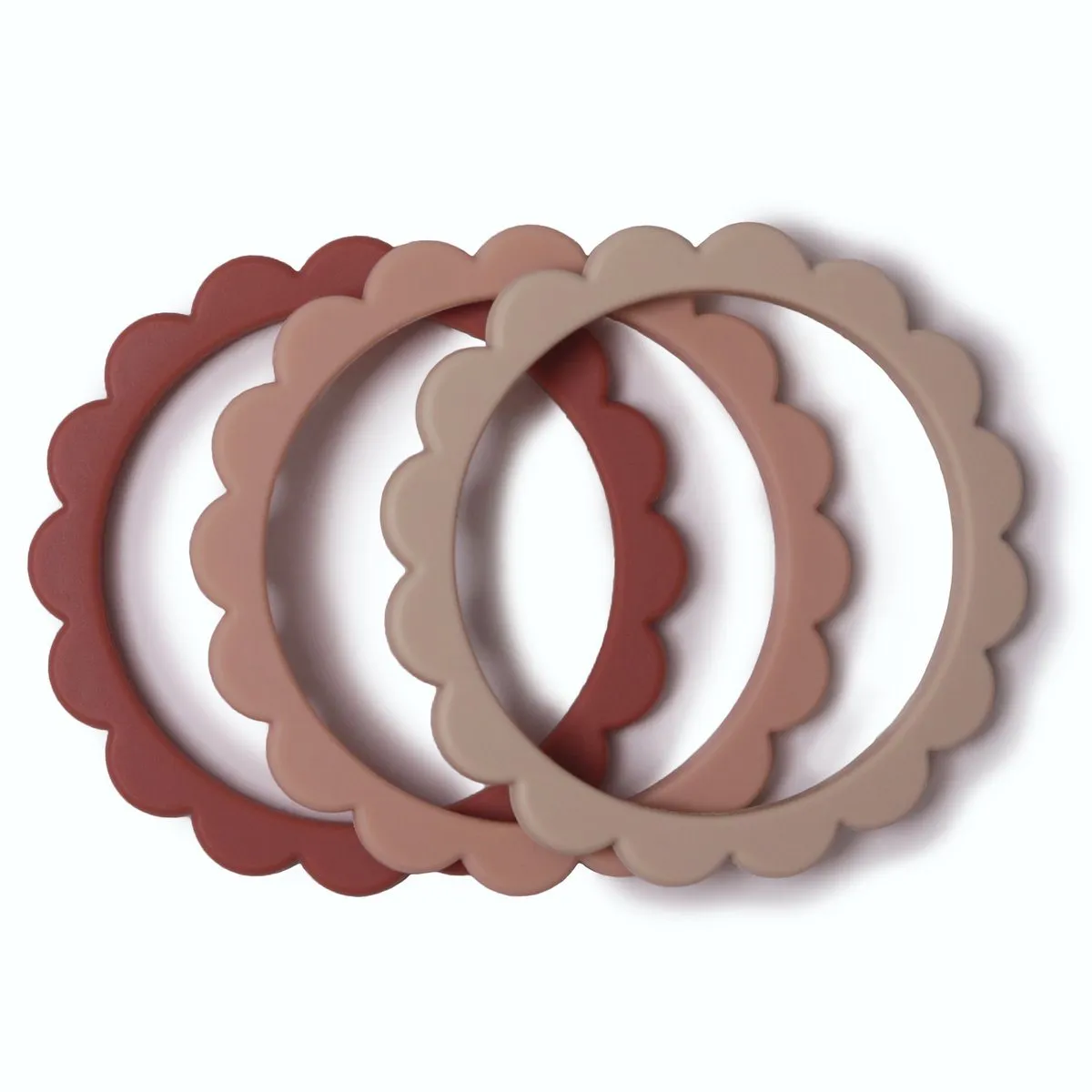 Silicone Flower Teething Bracelet [Set of 3]