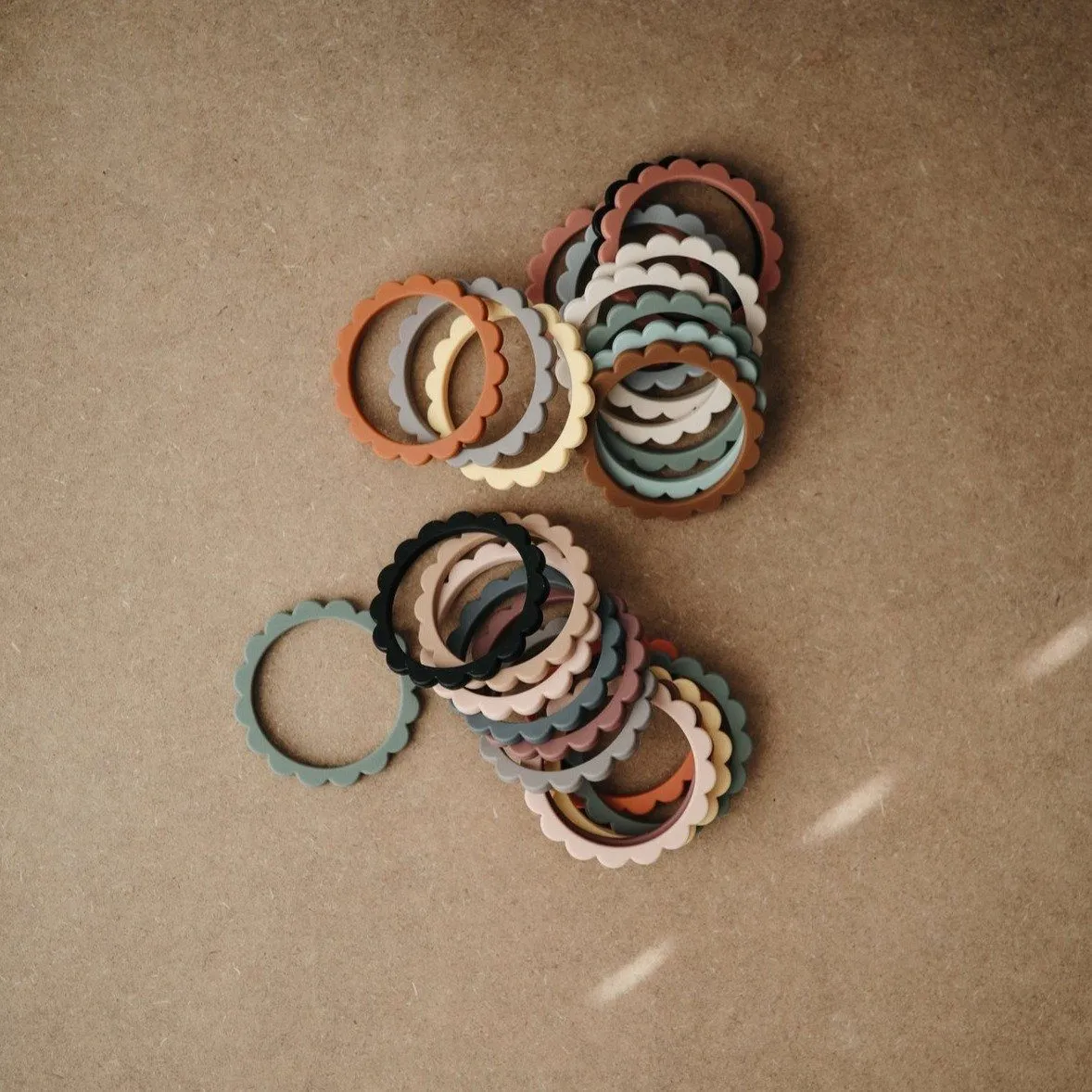 Silicone Flower Teething Bracelet [Set of 3]