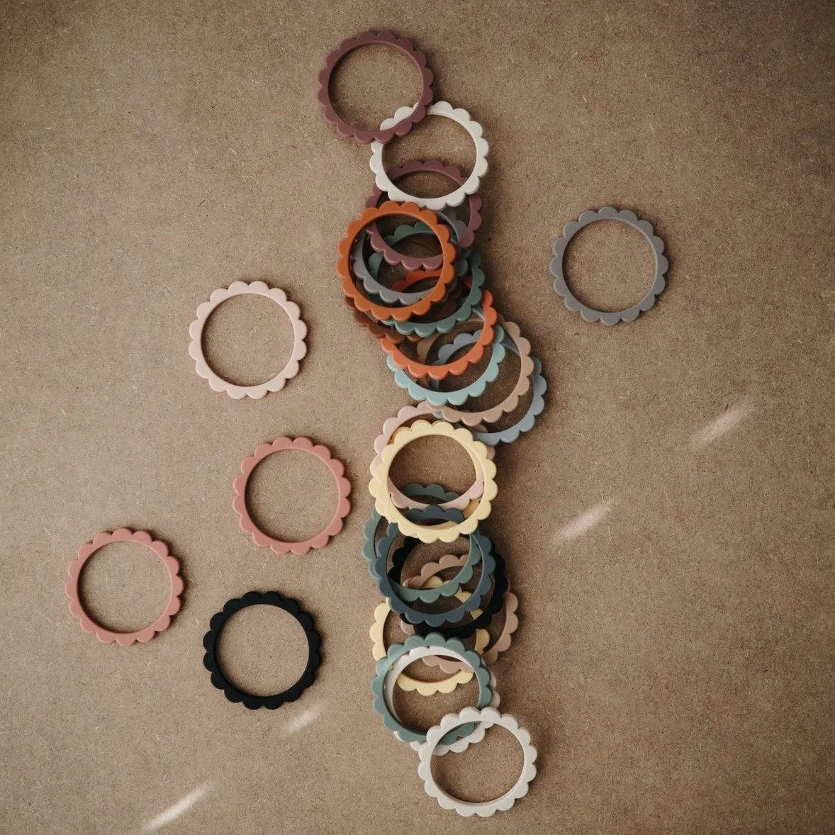 Silicone Flower Teething Bracelet [Set of 3]