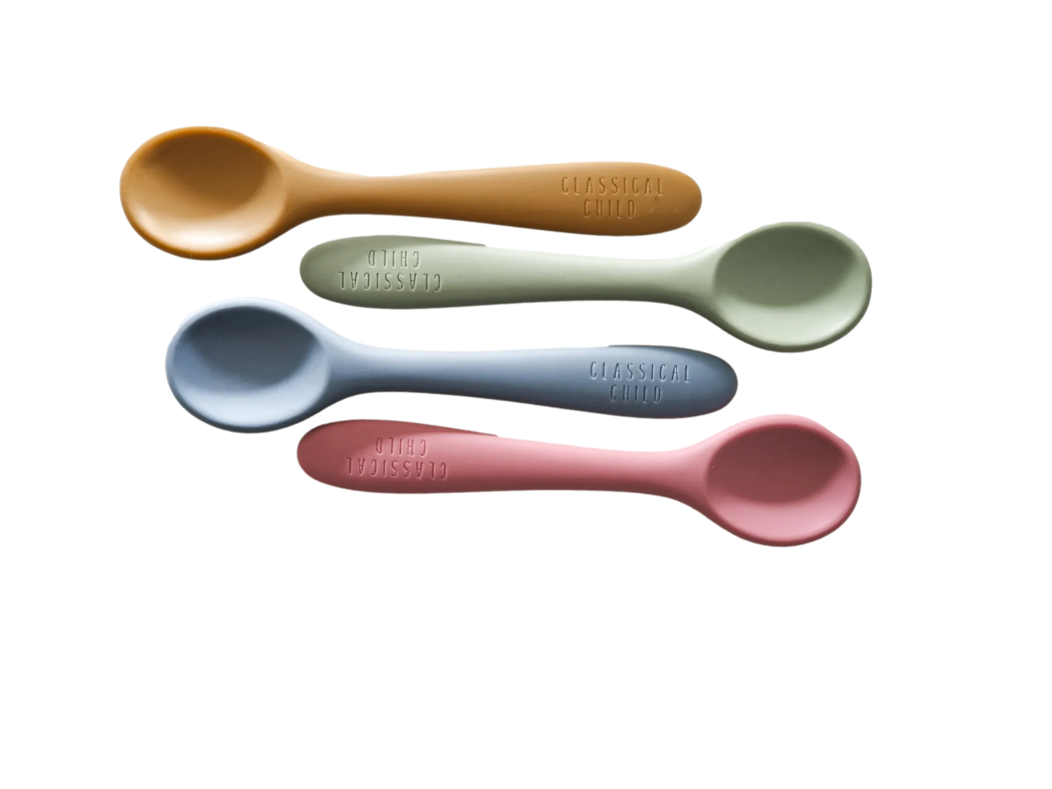 Silicone Spoon Denim Blue - 2 Pack