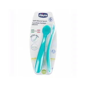 Soft Silicone Spoon 6M  Green - Pack of 2