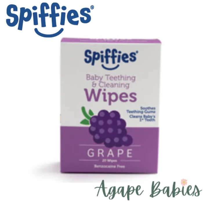 Spiffies Toothwipes Grape 20s Exp: 11/24