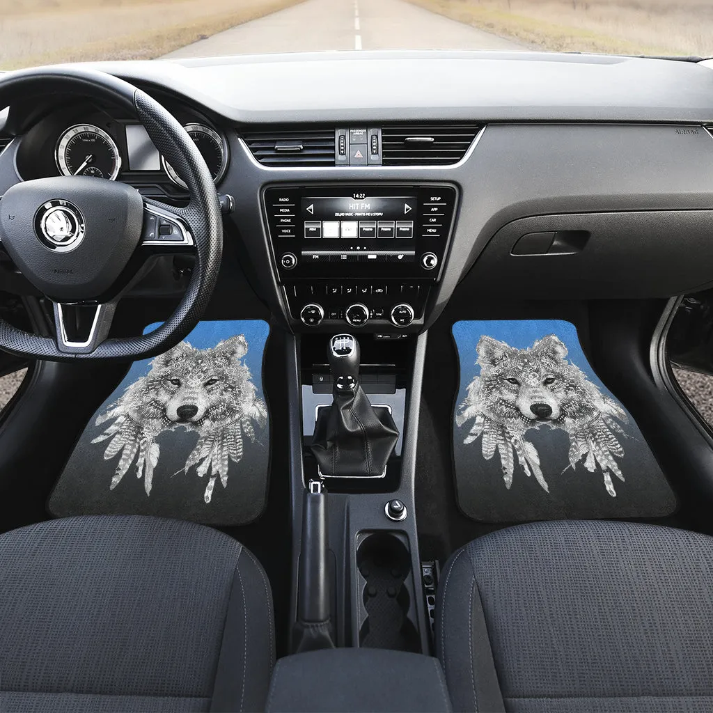 Spirit Animal Wolf Car Floor Mats