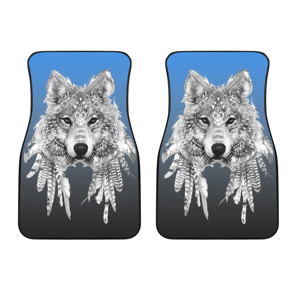 Spirit Animal Wolf Car Floor Mats