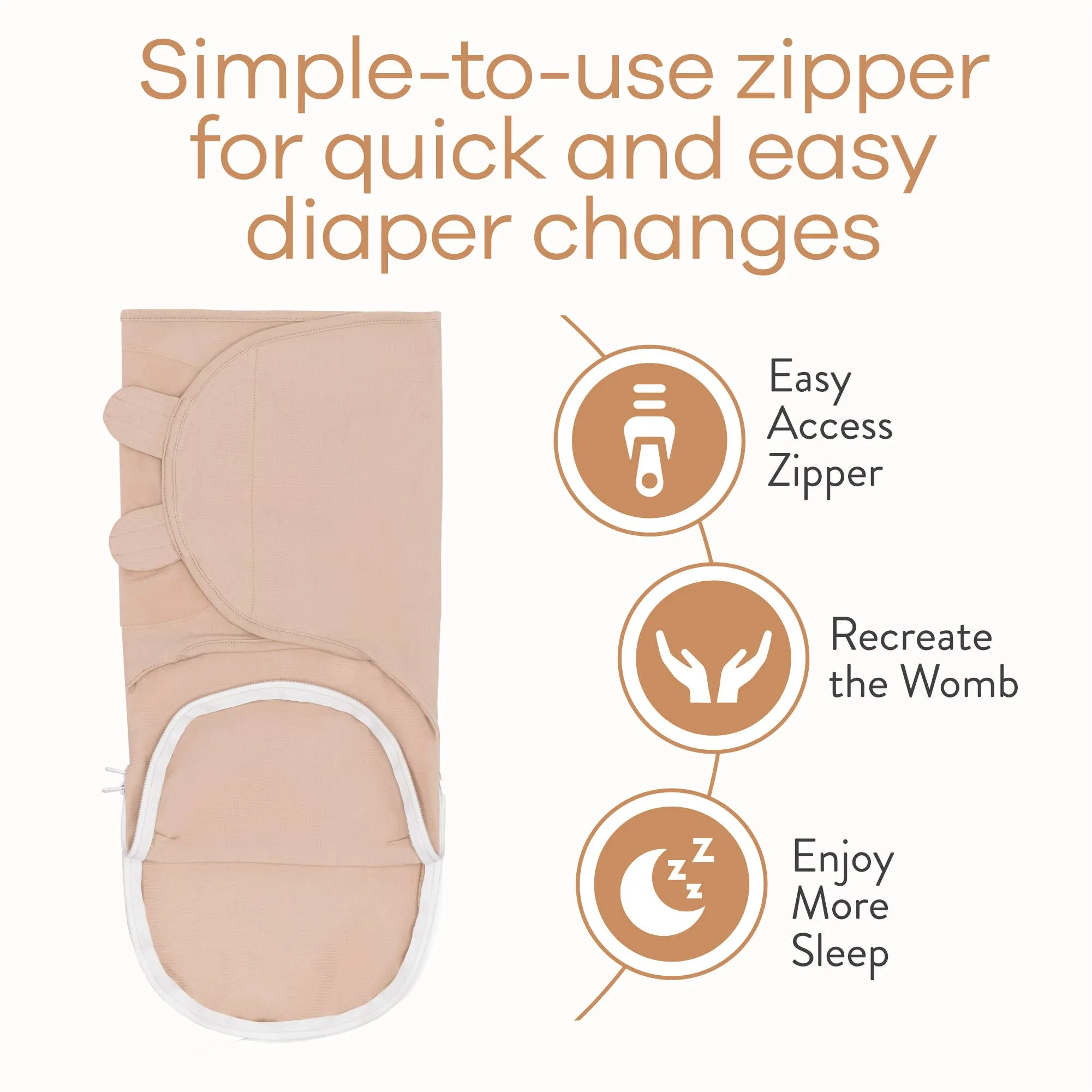 Swaddle Blankets w/ Zipper