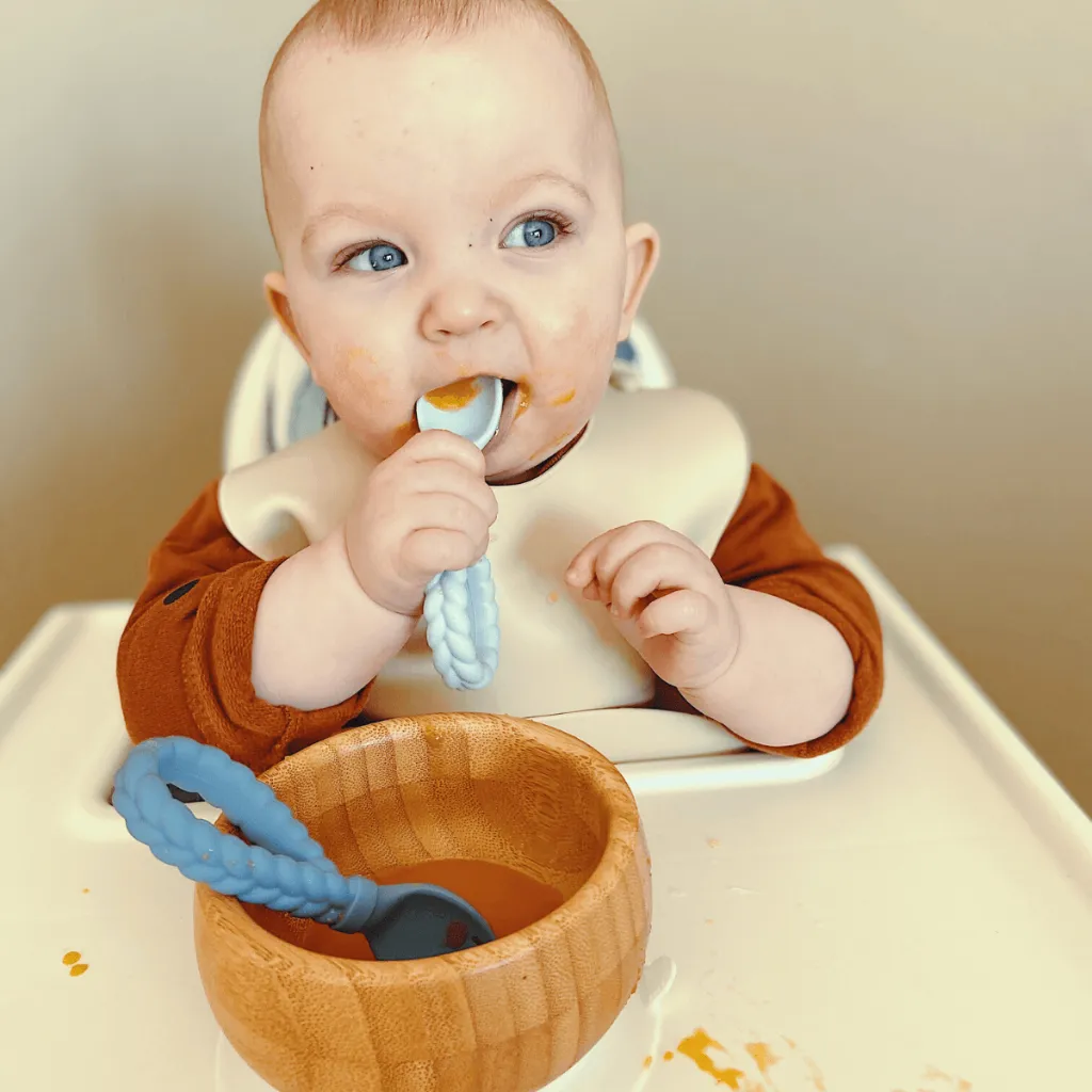 Sweetie Spoons™ - Silicone Baby Fork   Spoon Set
