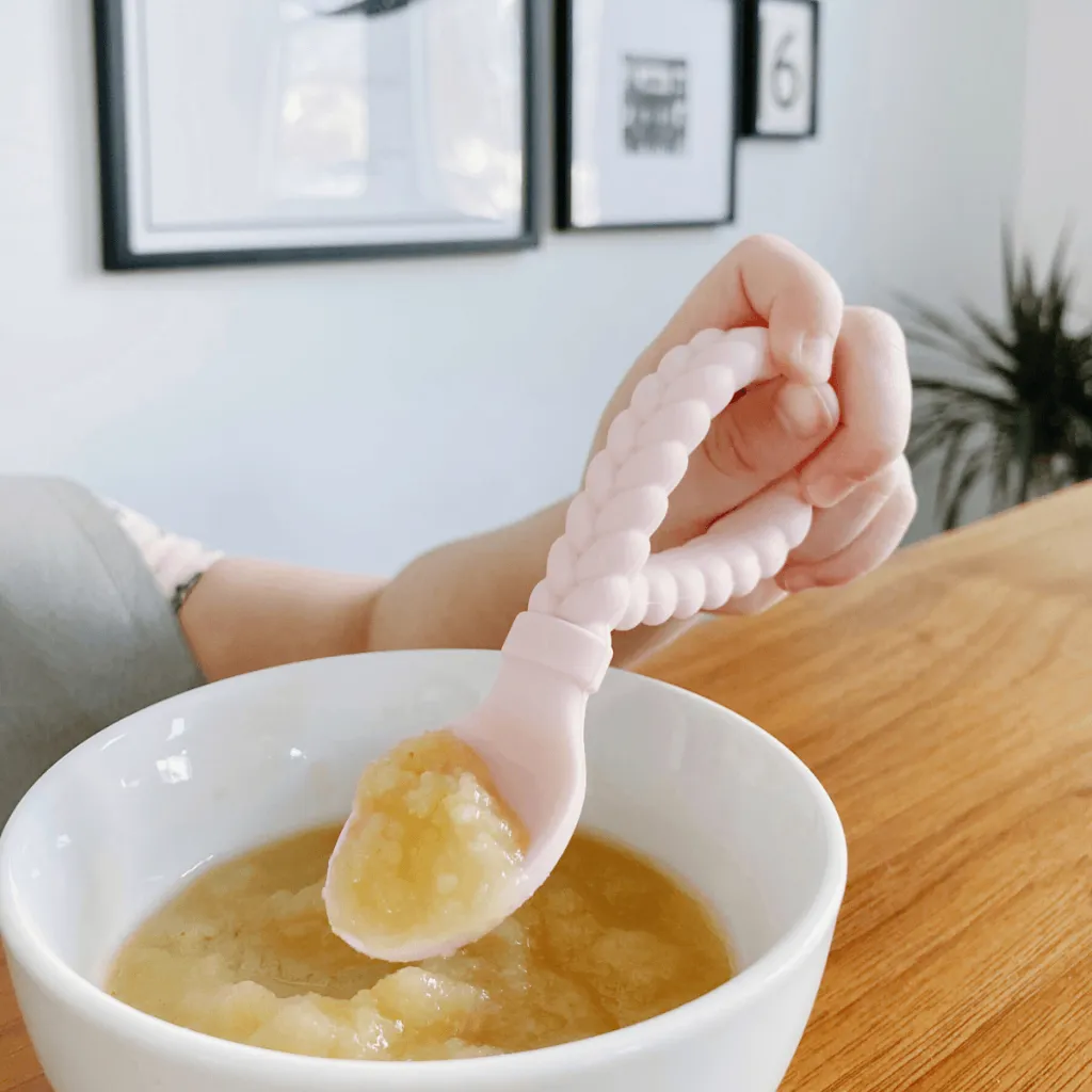 Sweetie Spoons™ - Silicone Baby Fork   Spoon Set