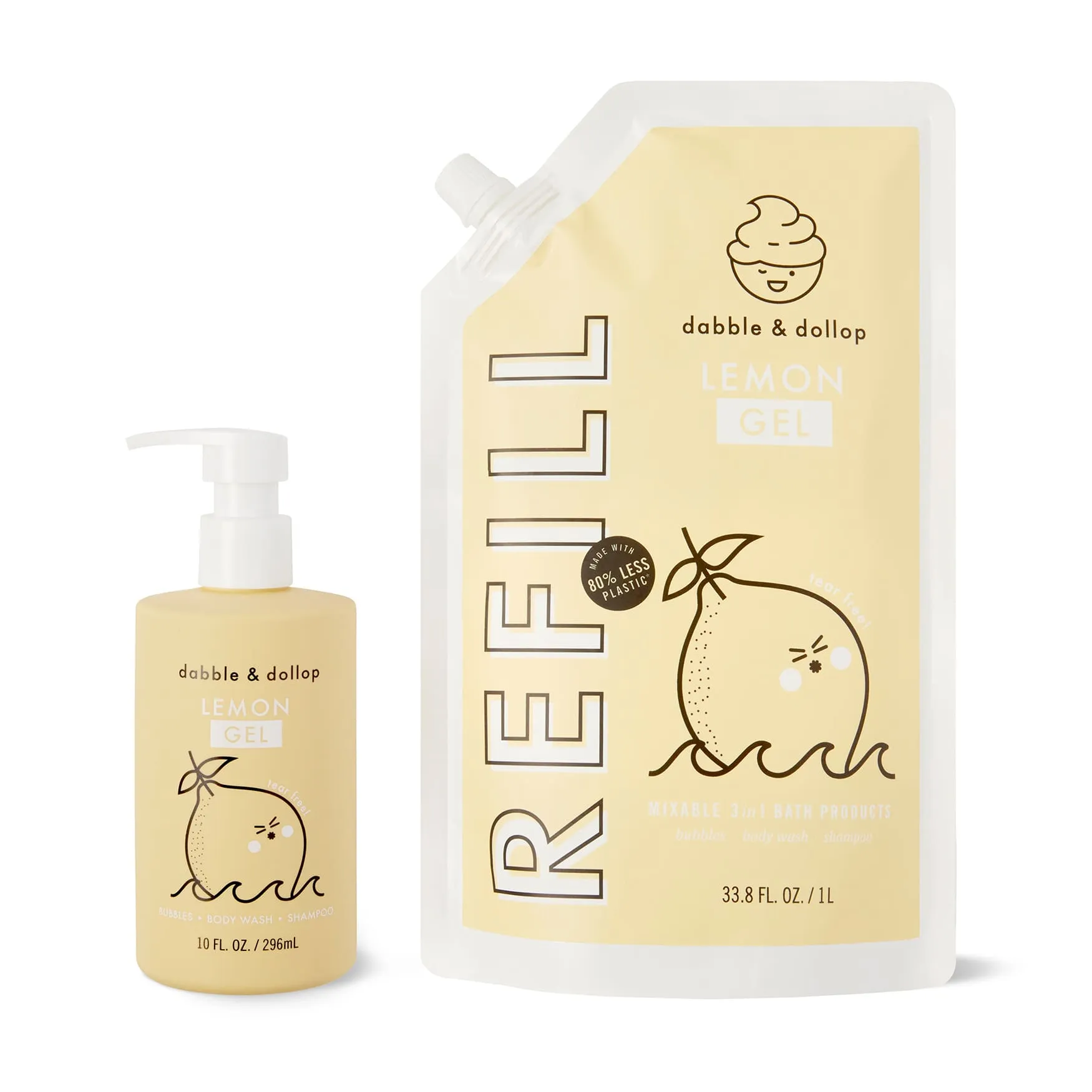 Tear-Free Lemon Shampoo & Body Wash