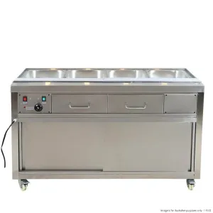 Thermaster Heated Bain Marie Food Display without Glass Top [PG150FE-B] (Order in item)