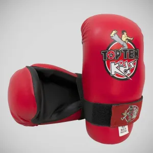 Top Ten Kids Pointfighter Gloves One Size Red