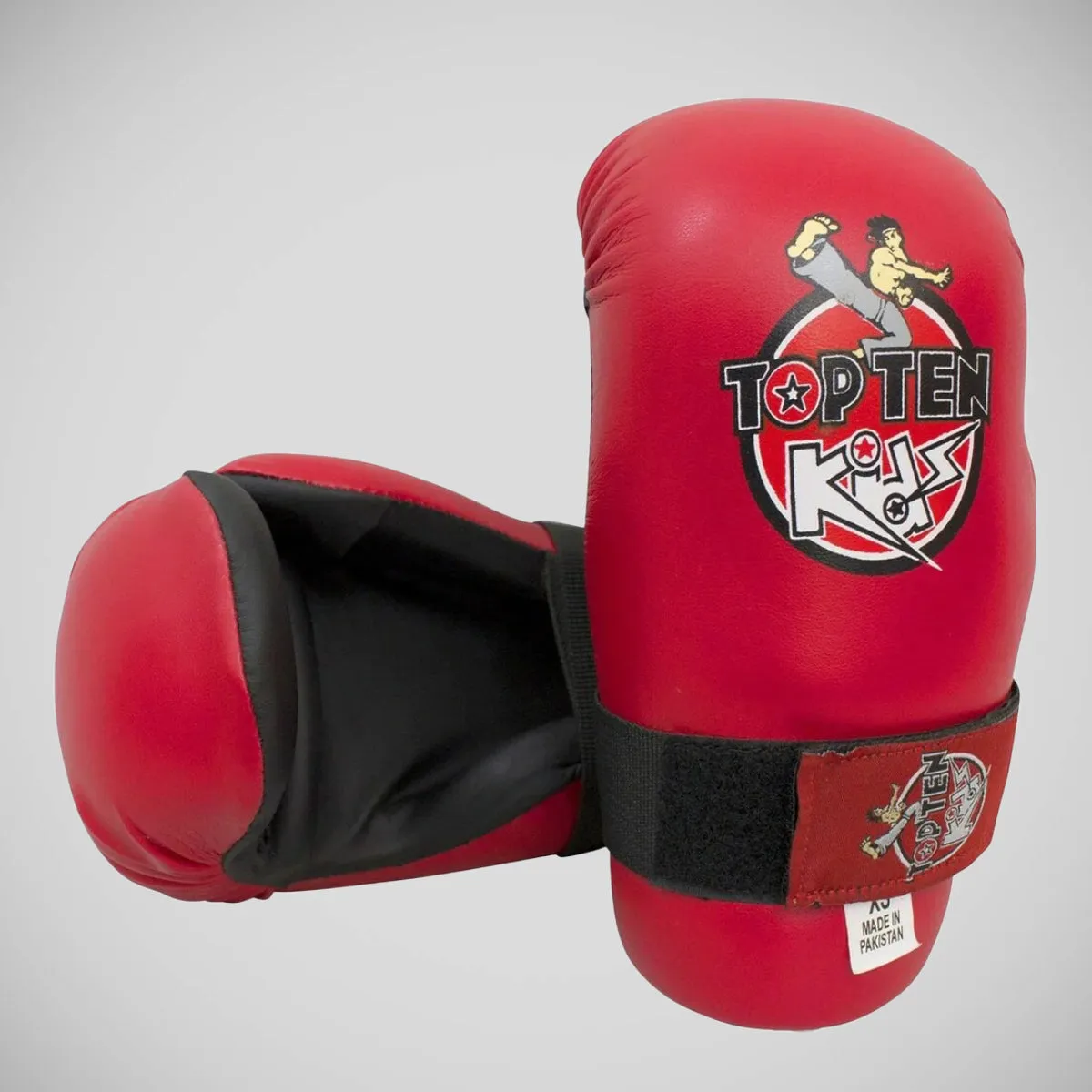 Top Ten Kids Pointfighter Gloves One Size Red