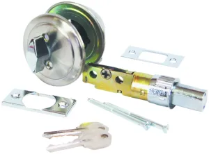 US Hardware D-113B Entrance Deadbolt, Stainless Steel, Brushed Stainless Steel :EA: QUANTITY: 1