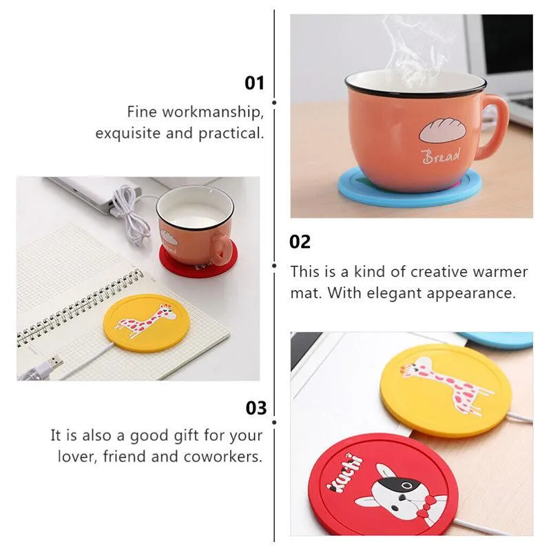 USB Powered Portable Heating Coaster SE-111 Yellow
